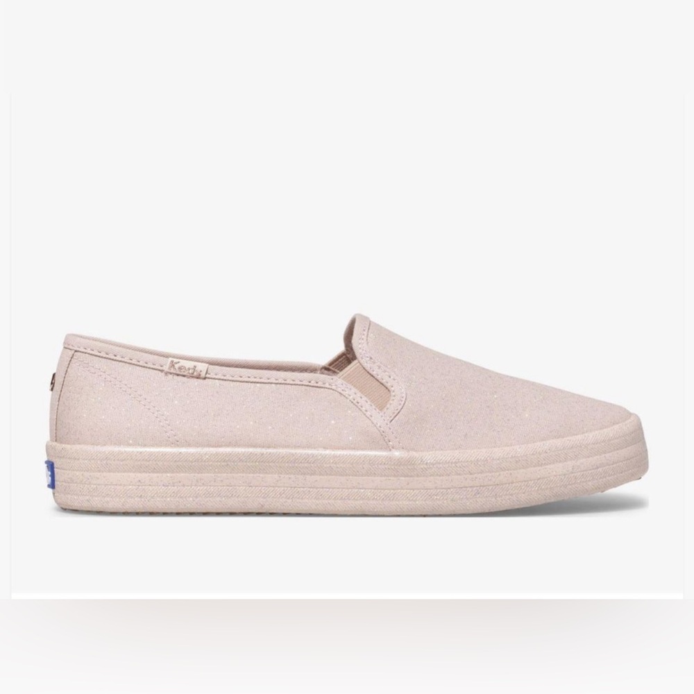 Kate Spade x Keds Double Decker Pink Sparkle Slip On